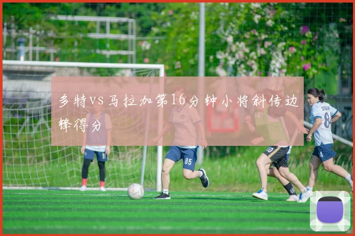 多特vs马拉加第16分钟小将斜传边锋得分